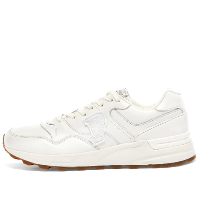 Shop Polo Ralph Lauren P-wing Leather Track Runner In White