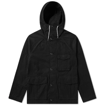 Shop Albam Military Parka In Black