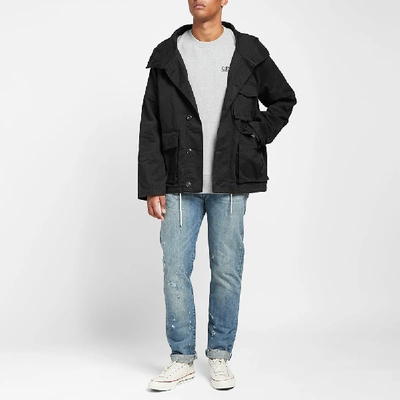 Shop Albam Military Parka In Black