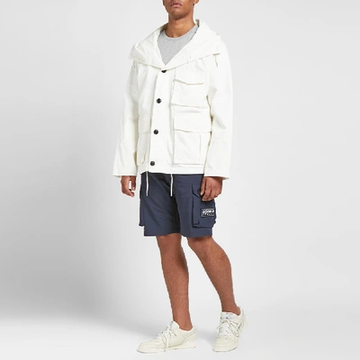 Shop Albam Military Parka In White