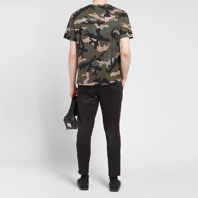 Shop Valentino X Undercover Camo Ufo Face Tee In Green