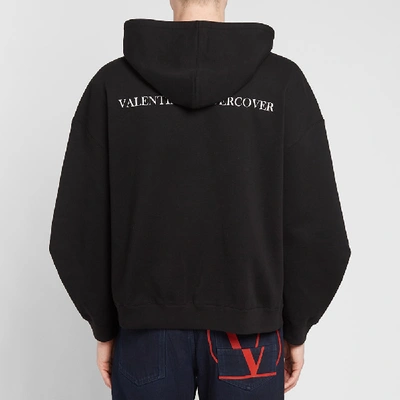Shop Valentino X Undercover V Face Hoody In Black