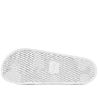 Shop Valentino X Undercover Ufo Face Pool Slide In White
