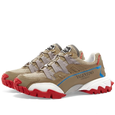 Shop Valentino Climber Sneaker In Brown