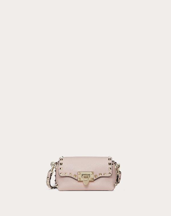 mini rockstud calfskin crossbody bag