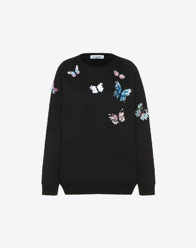 Valentino top butterfly sweatshirt