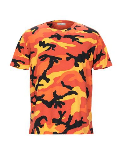 Shop Valentino T-shirt In Orange