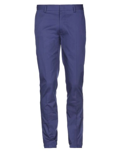 Shop Lanvin Casual Pants In Blue