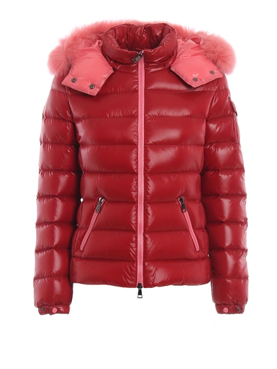 Shop Moncler Badyfur Puffer Jacket In Red
