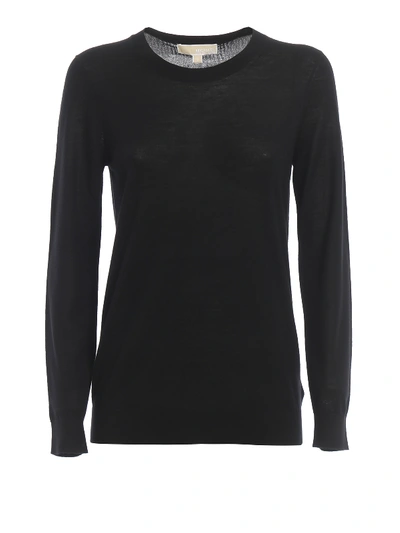 Shop Michael Kors Merino Wool Sweater In Black
