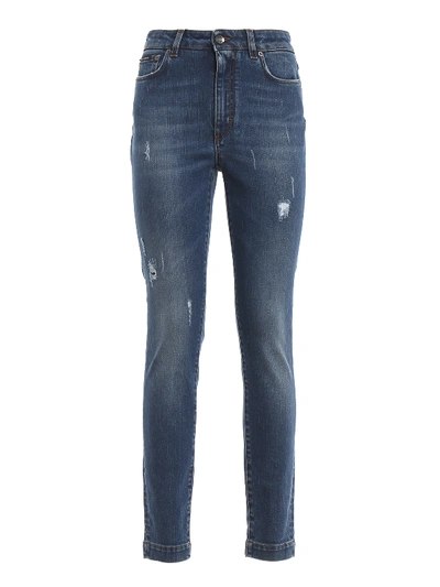 Shop Dolce & Gabbana Audrey Jeans In Medium Wash