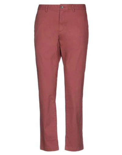 Shop Michael Kors Mens Pants In Brick Red