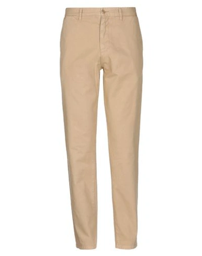Shop Carhartt Man Pants Sand Size 34w-32l Cotton In Beige