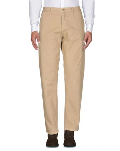 Shop Carhartt Man Pants Sand Size 34w-32l Cotton In Beige