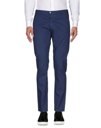 Grey Daniele Alessandrini Pants In Dark Blue
