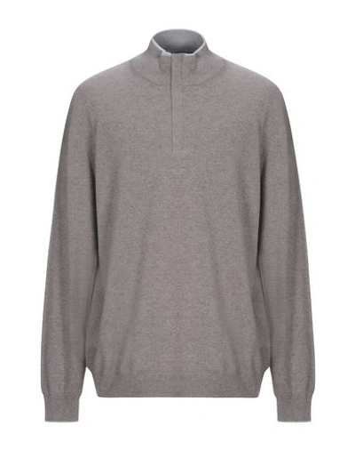 Gran Sasso Sweater With Zip In Grey