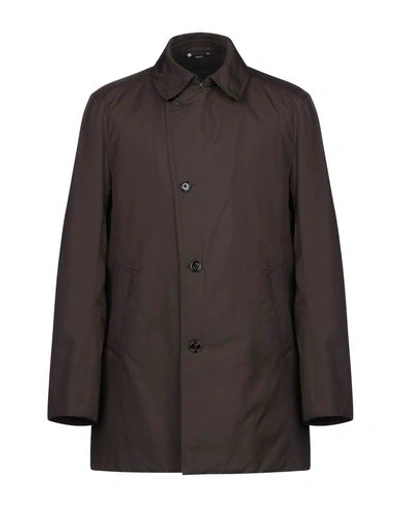 Shop Allegri Overcoats In Dark Brown
