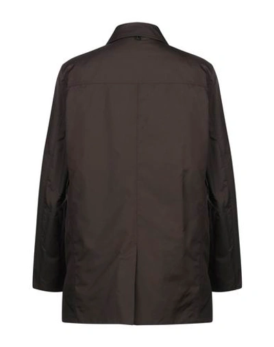 Shop Allegri Overcoats In Dark Brown