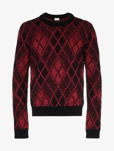 Shop Saint Laurent Burlington Wool Sweater In Red