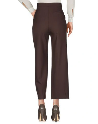 Shop Chloé Casual Pants In Dark Brown