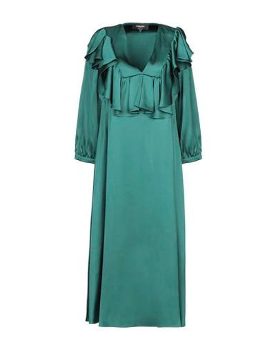 Shop Rochas 3/4 Length Dresses In Green