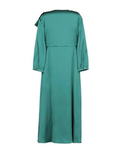 Shop Rochas 3/4 Length Dresses In Green