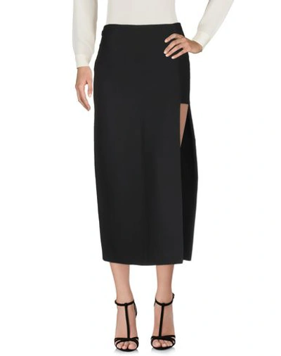 Shop Versace Maxi Skirts In Black