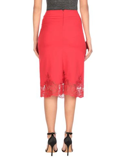 Shop Ermanno Scervino Midi Skirts In Red