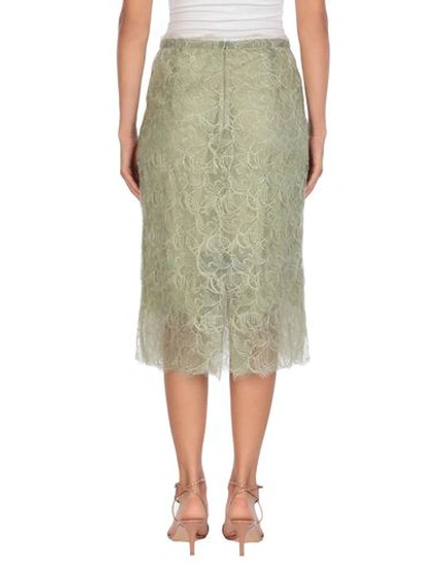 Shop Ermanno Scervino Woman Midi Skirt Light Green Size 10 Polyester, Polyimide