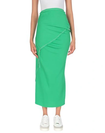 Shop Marni Long Skirts In Green