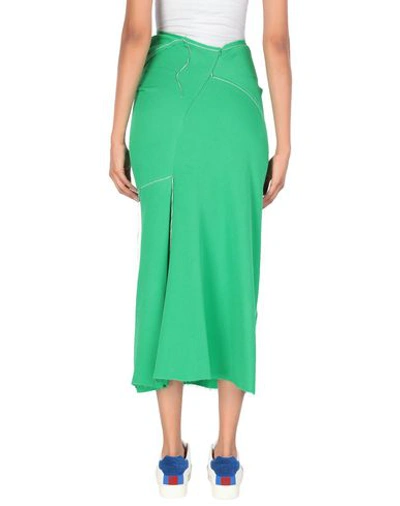 Shop Marni Long Skirts In Green