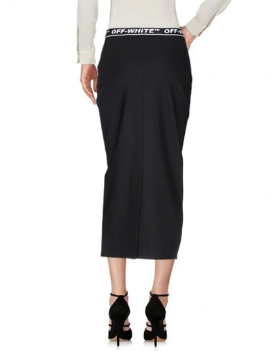 Shop Off-white Midi Skirts In Black