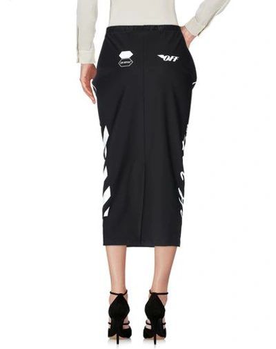 Shop Off-white &trade; Midi Skirts In Black
