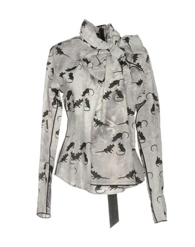 Shop Marc Jacobs Blouse In Light Grey