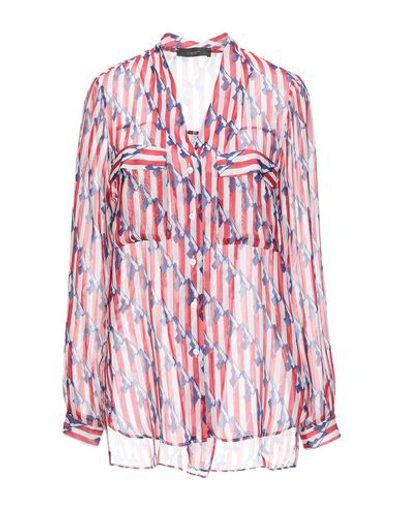 Shop L'edition Striped Shirt In Red