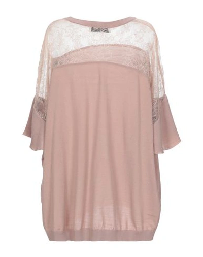 Shop Valentino Sweaters In Pale Pink
