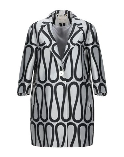 Shop Bottega Martinese Full-length Jacket In Light Grey
