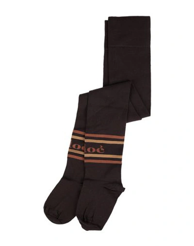 Shop Chloé Socks & Tights In Dark Brown