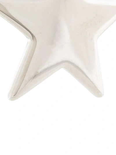Shop Kenneth Jay Lane Mismatched Star Stud Earrings In Silver