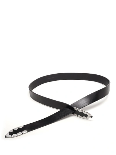 Shop Isabel Marant Liuce Knot Detail Belt In Black