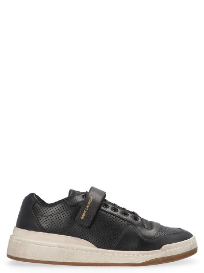 Shop Saint Laurent Sl24 Sneakers In Black