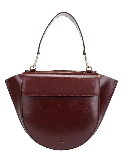 Shop Wandler Hortensia Medium Shoulder Bag In Brown