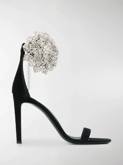 Shop Giuseppe Zanotti Fleur High-heeled Sandals In Black