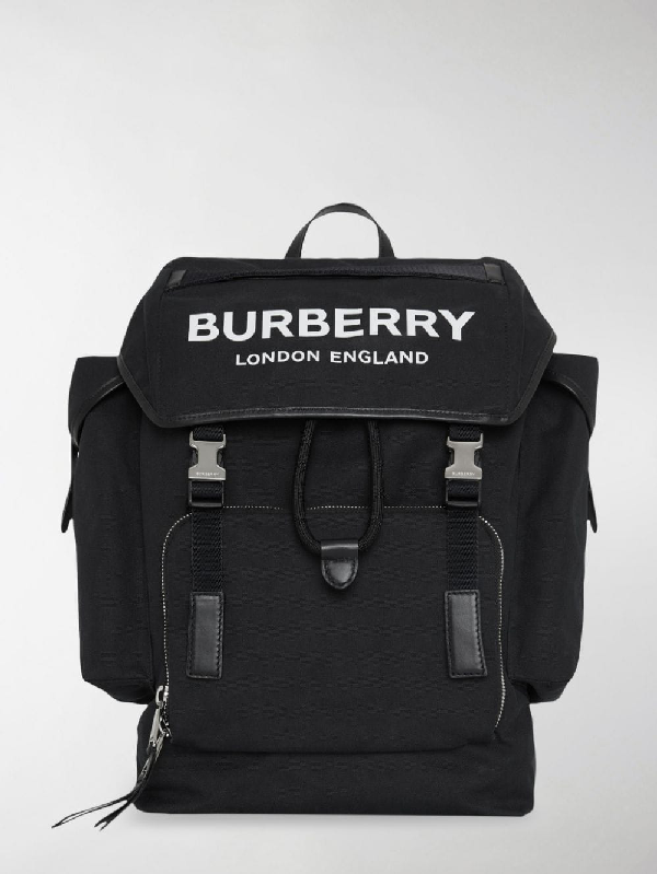 burberry logo detail cotton blend tote