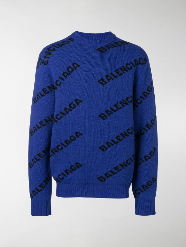 blue balenciaga jumper