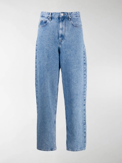 Shop Isabel Marant Étoile High-rise Tapered Jeans In Blue
