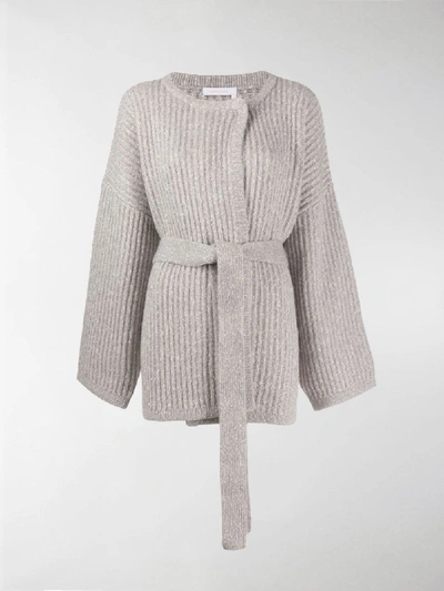 Shop See By Chloé Belted Cardigan In Grey