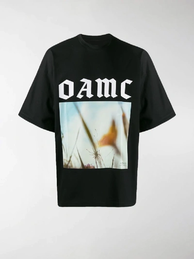Shop Oamc Logo T-shirt In Black