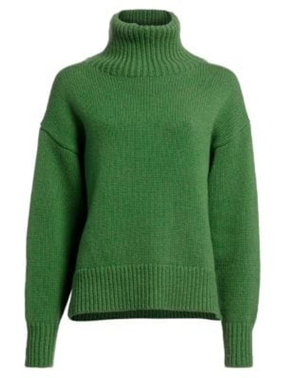 Shop Rag & Bone Lunet Wool Turtleneck In Kelly Green