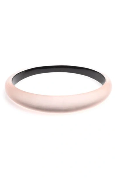 Shop Alexis Bittar 'lucite' Skinny Tapered Bangle In Pink Sunset